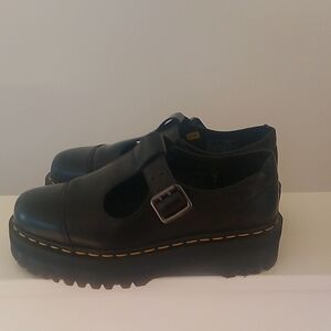 Black Platform Mary Jane Shoes